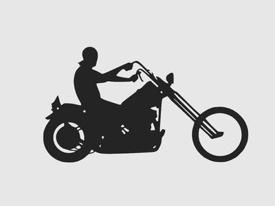 Motorcycle Chopper - wall art