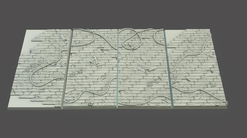 Wooden chariot bases