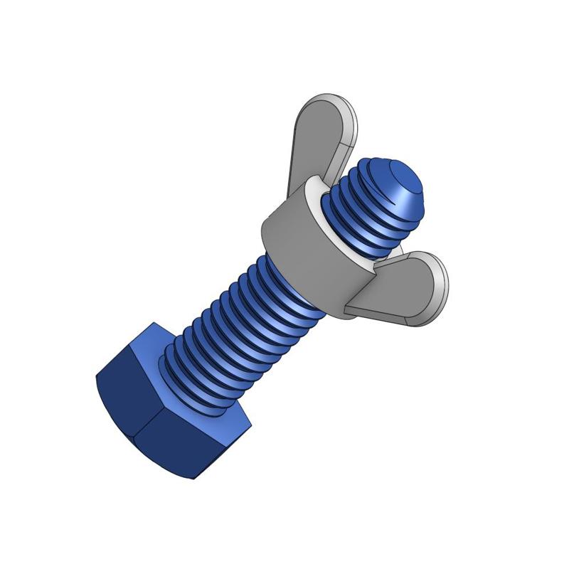 Butterfly nut for M8-1.25 bolt