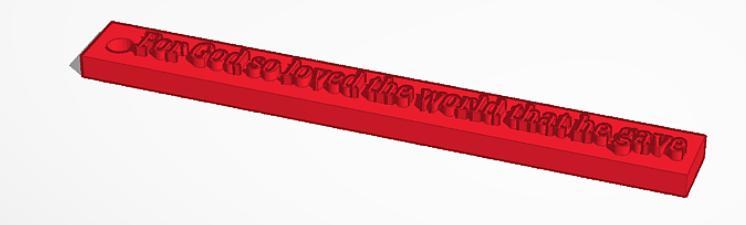 God gave us his only son