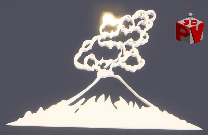 Volcanic Mountain Wall Art