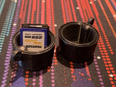 Fidget container, Dose for SD-Card/similar size etc.