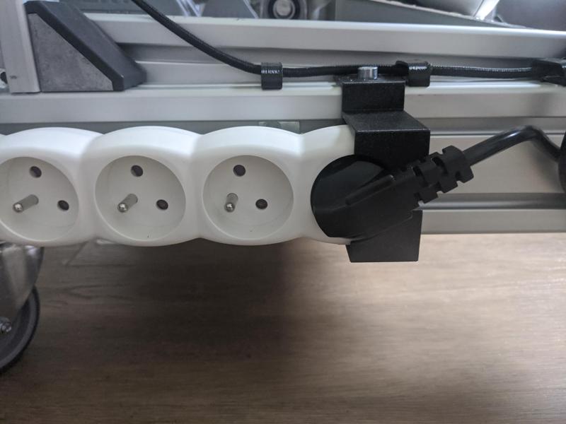 IKEA KOPPLA 6 ways EU socket support for 80x40 aluminium extrusion