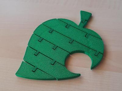 Animal Crossing flexi leaf coaster