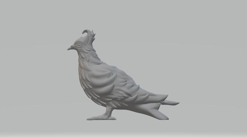 Chinese Hwamei aka Melodious Laughingthrush 3D print model