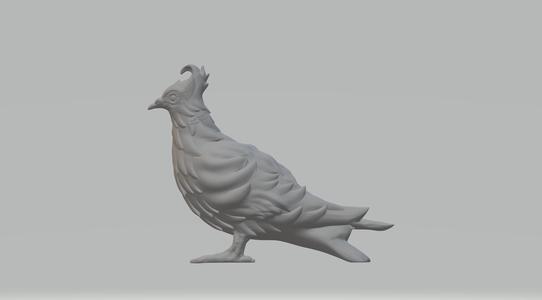 Chinese Hwamei aka Melodious Laughingthrush 3D print model