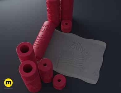 Independence Day Texture Rollers
