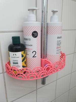 Decorative shower shelf