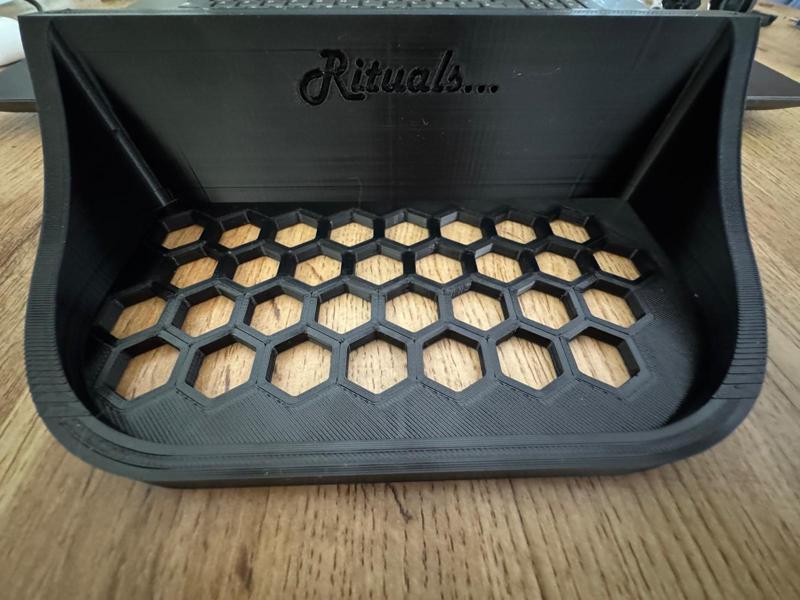 Shampoo holder with Rituals Logo Honey Comb Style