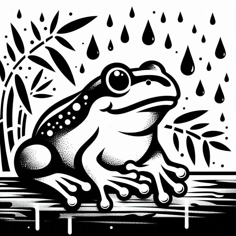 window art for kids / coaster: Frog 1 (four colours)