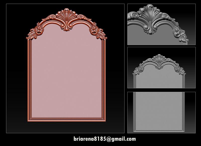 Mirror classical carved frame