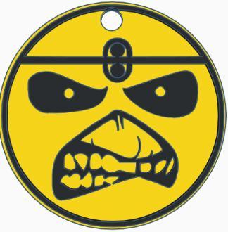 Iron Maiden Eddie Keychains Smile