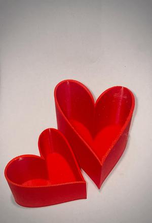 Heart-Shaped Open Box for Jewelry or Gifts