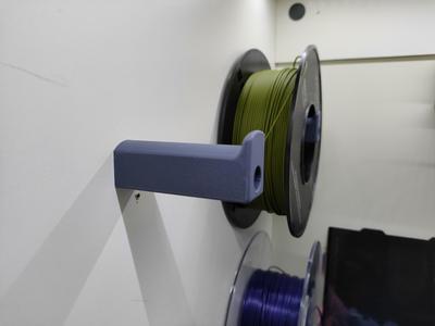 Filament  reel spool wall storage mount