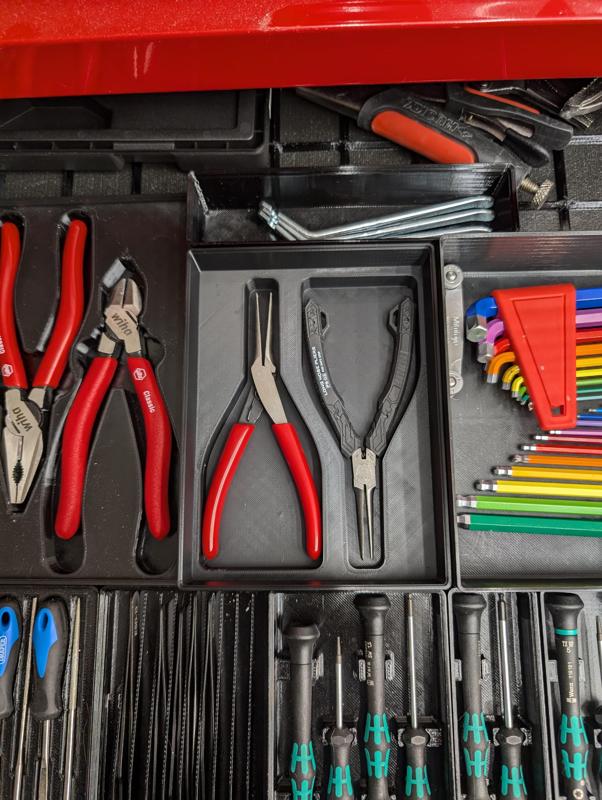 Gridfinity 3x4x6 2xNeedle Nose Pliers Bin