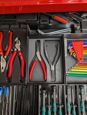 Gridfinity 3x4x6 2xNeedle Nose Pliers Bin