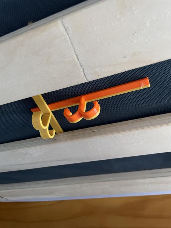 double hook bunk bed slate supported