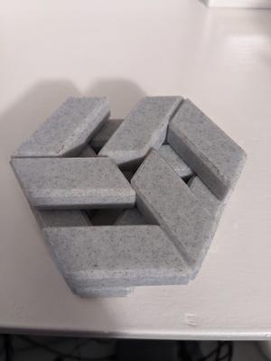 Hexagon Puzzle made slightly prettier