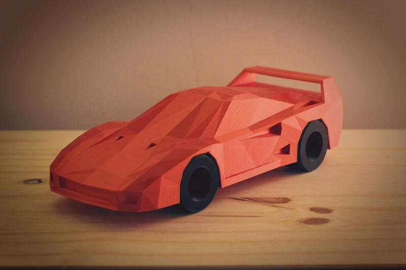Low Poly Ferrari F40