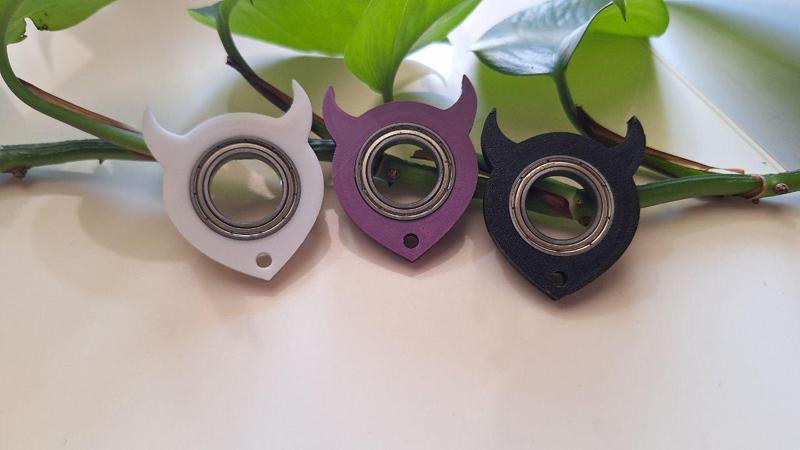 devil keychian spinner