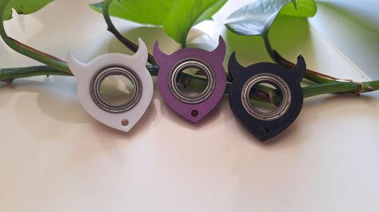 devil keychian spinner