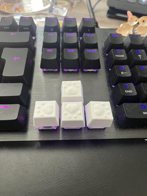 Paw key caps