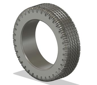 Trailer Tires and Dual Rim -  1:16 Scale