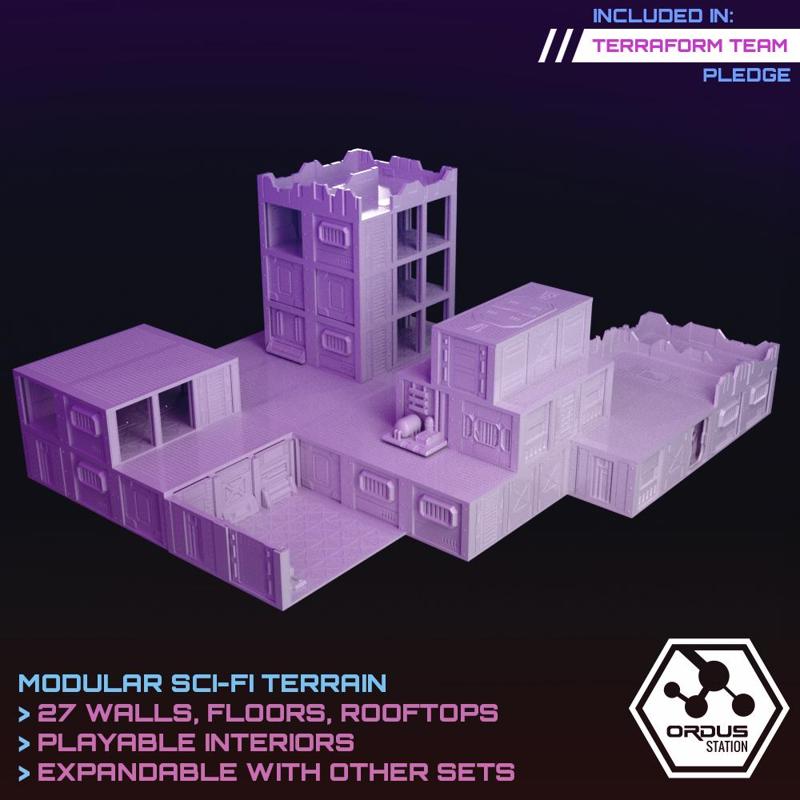 Ordus Station - Modular Scifi Interiors (Structure Upgrade Set)