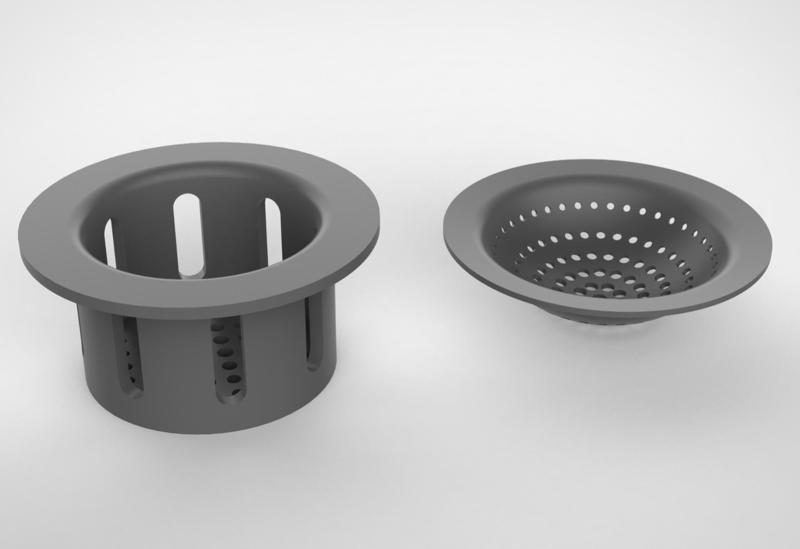 Floor Drain with Two Designs to Prevent Hair from Clogging the Drain