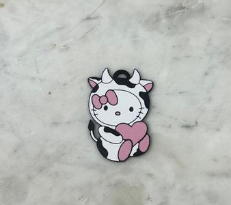 Hello Kitty cow Keychain