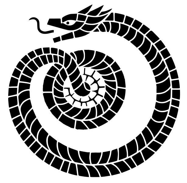 Stencil: Mosaic snake