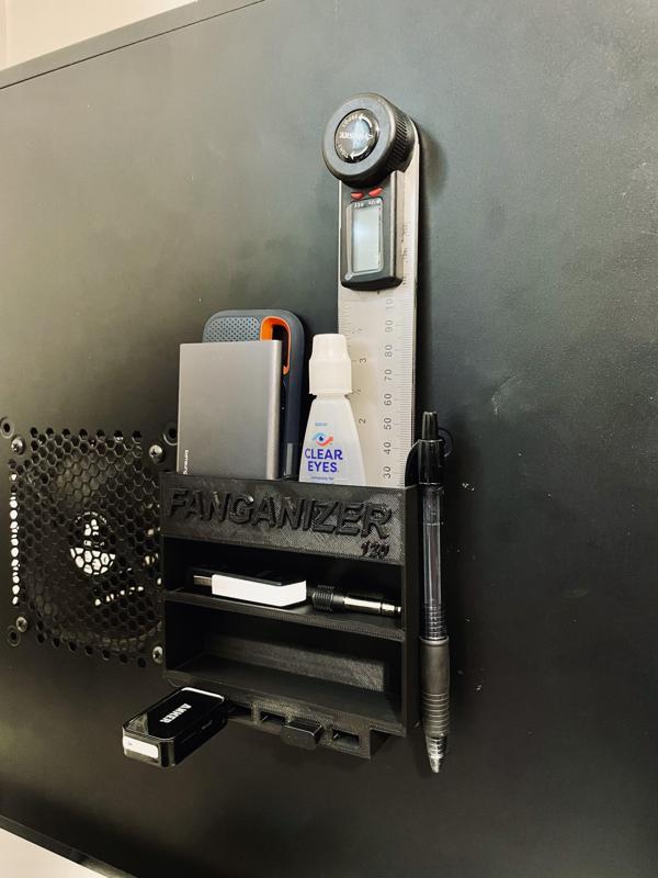 Fanganizer 120 Fan Bay Mounted Storage Organizer