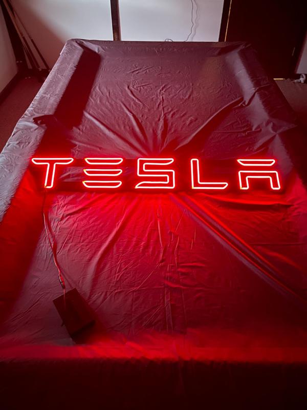 Tesla Letters Neon Sign
