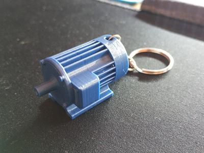 Electric motor keychain