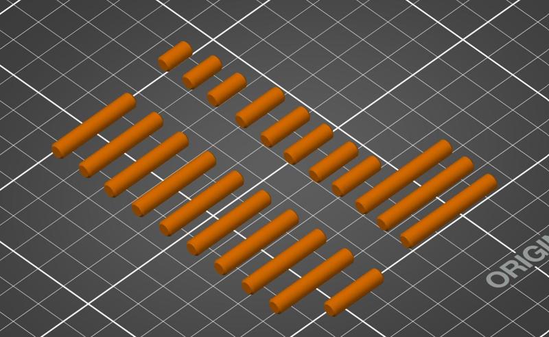 Set of dowels for Rocco's Vault with Pin Tumbler Lock