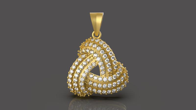 Triangle Pendant 3dm - 0031