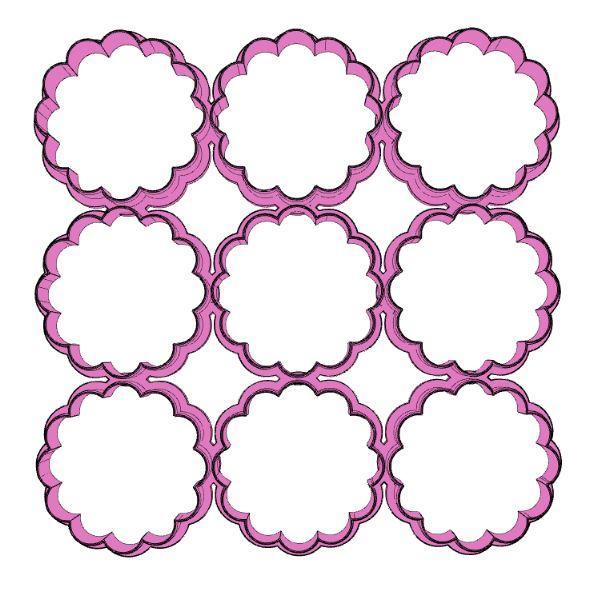 ROUND WITH RELIEF COOKIE CUTTER MULTI AND INDIVIDUAL