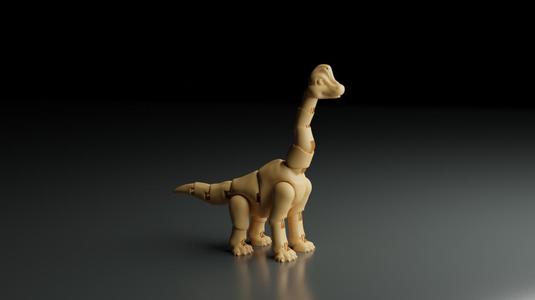 brachiosaurus, flexi articulated