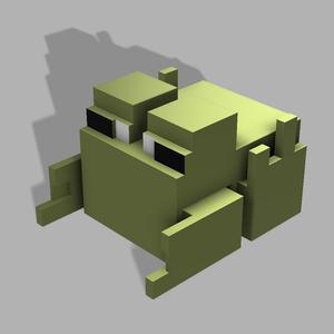 Articulated Minecraft Frog
