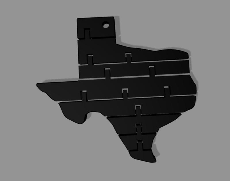Flexi Texas State – Articulated Fidget Keychain