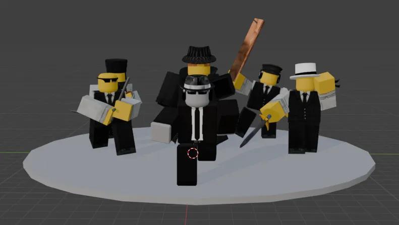 Mafioso and minions chasing chance   