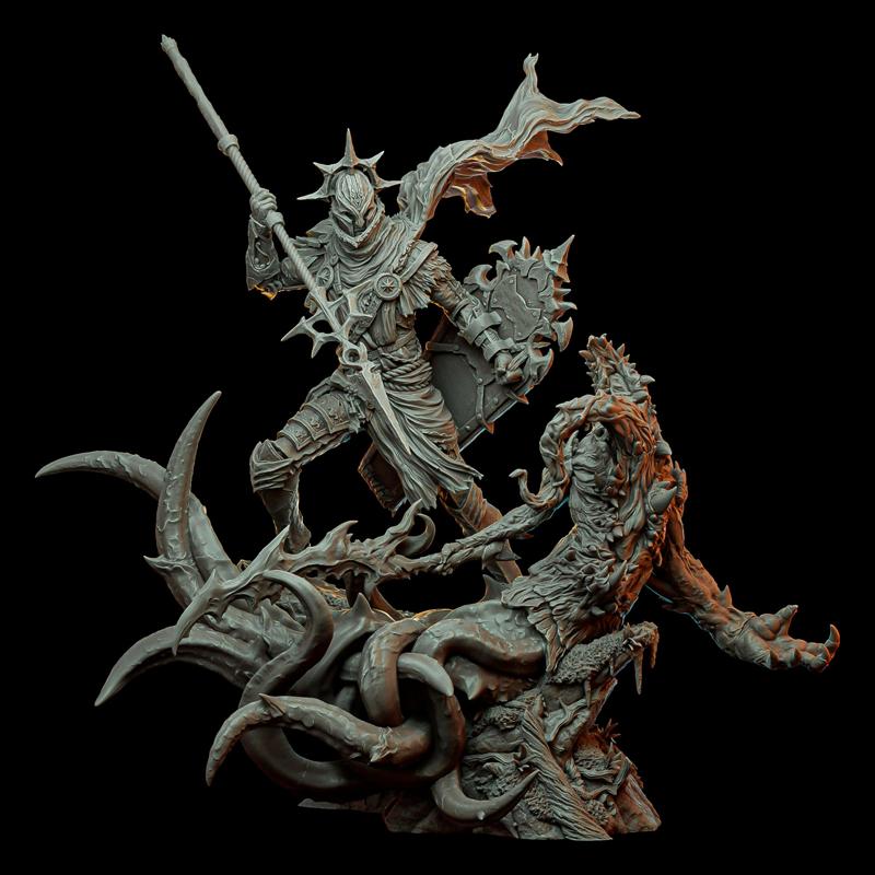 Rowan vs  Gu Karzog mini diorama