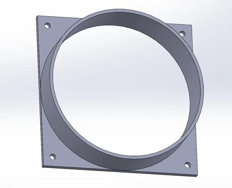 120 mm * 120 mm fan converter to fan hose   