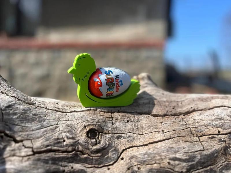 Easter chicken Kinder holder   