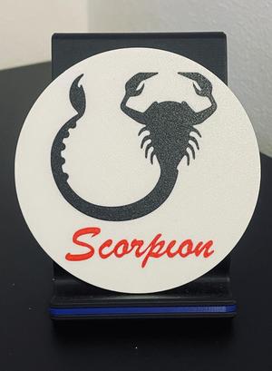 Coaster sign Scorpion