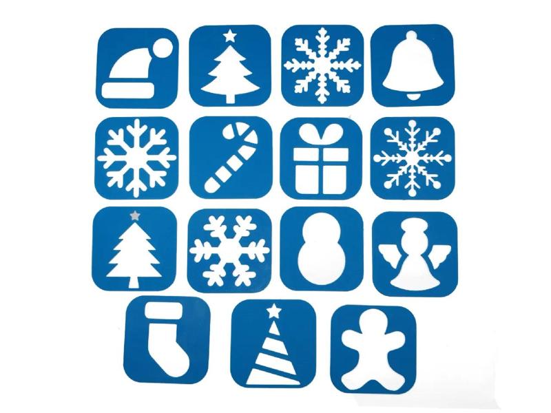 Drawing Stencils for Kids - Winter   