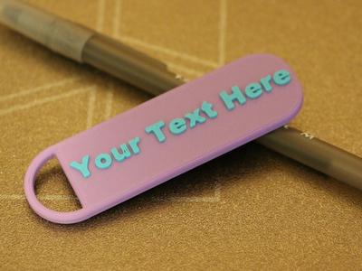 Keychain with a cute little loop