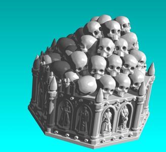 skull base wargaming miniature