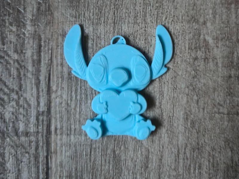 Stitch heart keychain pendant Valentine's