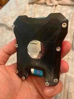 Tough Credit Card Holder Back with AirTag